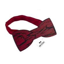 Wooden Ink Cracks Red-Black Bow Tie - Bow Tie House