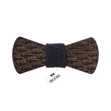 Wooden Plane Black Bow Tie - Bow Tie House