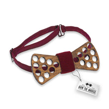 Wooden Holes Red Bow Tie - Bow Tie House