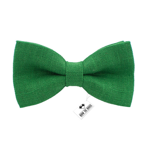 Linen Green Bow Tie - Bow Tie House