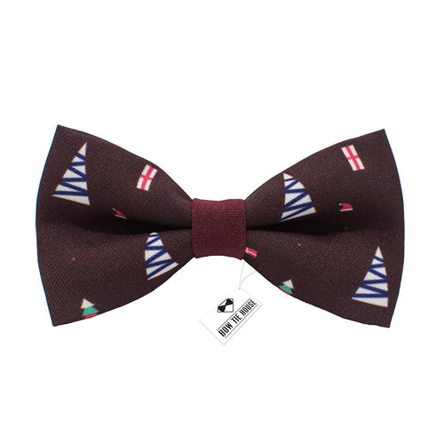 Fir-Tree Dark Red Bow Tie - Bow Tie House