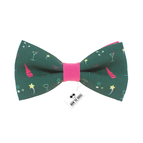 Champagne Green-Pink Bow Tie - Bow Tie House