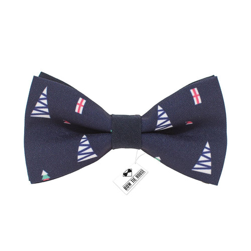 Fir-Tree Navy Blue Bow Tie - Bow Tie House