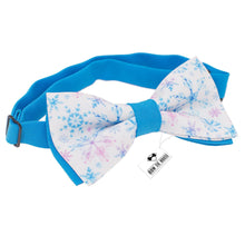 Snowflakes Blue Bow Tie - Bow Tie House