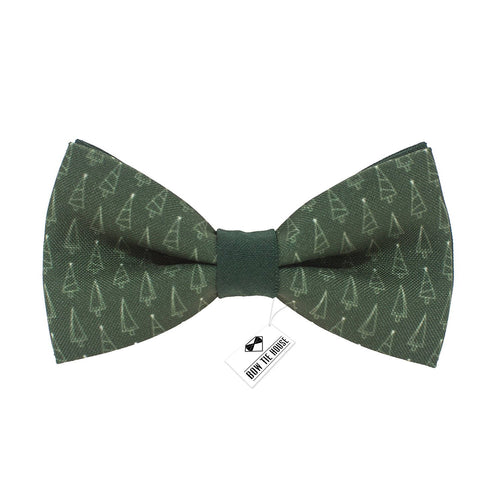 Green Fir-Tree Bow Tie - Bow Tie House
