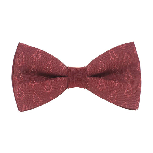 Fir-Tree Christmas Dark Red Bow Tie - Bow Tie House