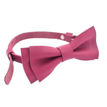 Leather Hot Pink Bow Tie - Bow Tie House