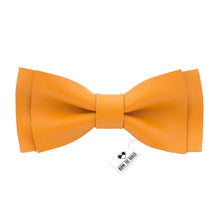 Leather Bright Yellow Bow Tie - Bow Tie House