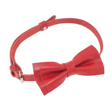 Leather Red Bow Tie - Bow Tie House