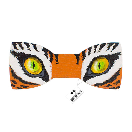 Wooden Tiger Eyes Bow Tie - Bow Tie House