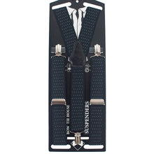 Polka Dots Black Suspenders - Bow Tie House