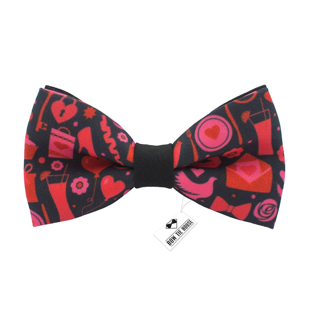 St. Valentines Day Red Bow Tie - Bow Tie House