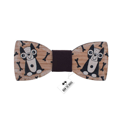 Wooden Dog Bow Tie - Bow Tie House