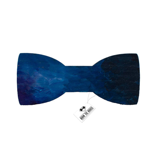 Wooden Blue Sea Bow TIe - Bow Tie House