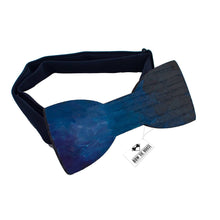 Wooden Blue Sea Bow TIe - Bow Tie House