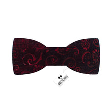 Wooden Red Abstractions Bow Tie - Bow Tie House