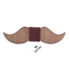 Wooden Mustache Bow Tie - Bow Tie House