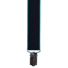 Black-Green Slim Suspenders - Bow Tie House