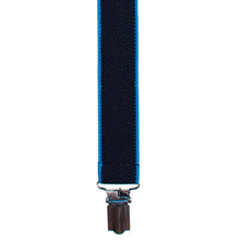 Black-Sky Blue Slim Suspenders - Bow Tie House