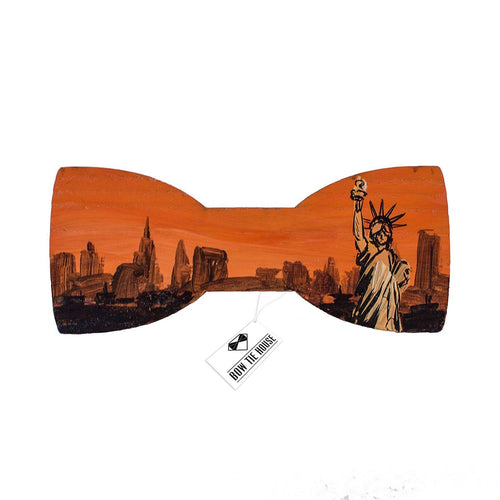 Orange Patriotic Bow Tie - Bow Tie House