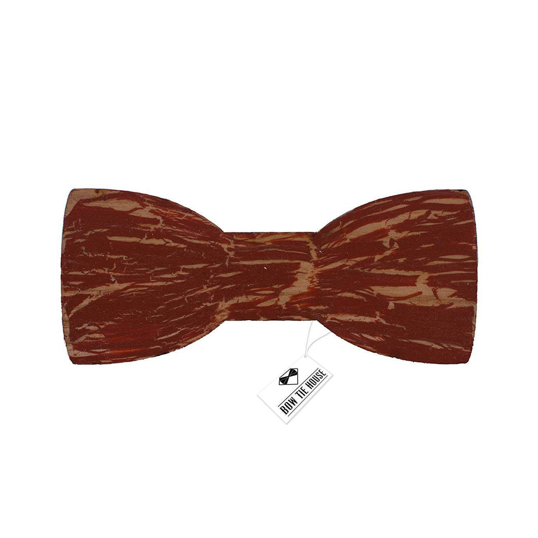 Wooden Ink Cracks Brown Bow Tie - Bow Tie House