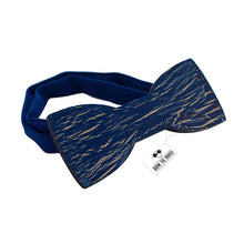 Wooden Ink Cracks Blue Bow Tie - Bow Tie House